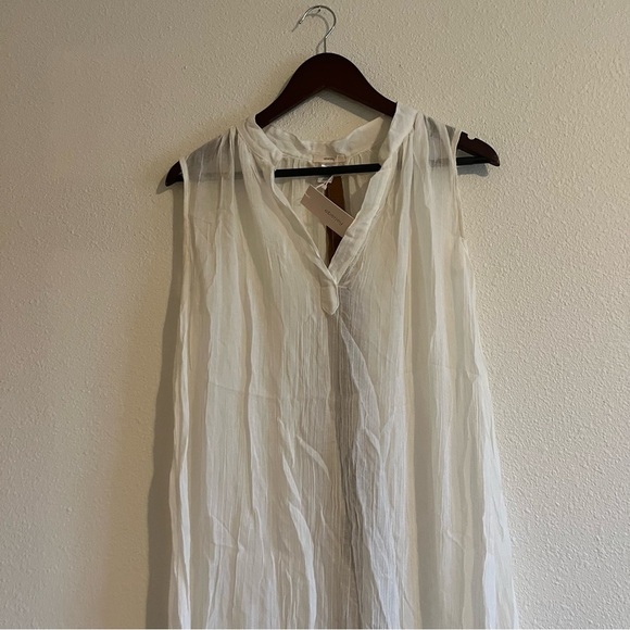 NWT Eberjey Women's White Summer Of Love Russel Chambray Cover Up Dress Size S - Picture 4 of 8